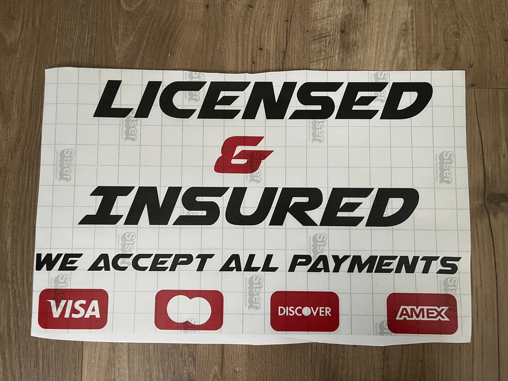Custom Vinyl Lettering And Logo Decals For Windows, Doors And Vehicles