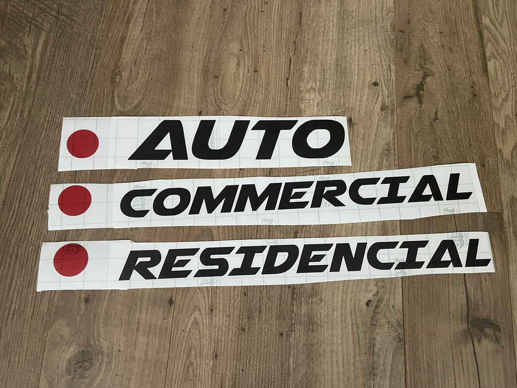 Custom Vinyl Lettering And Logo Decals For Windows, Doors And Vehicles