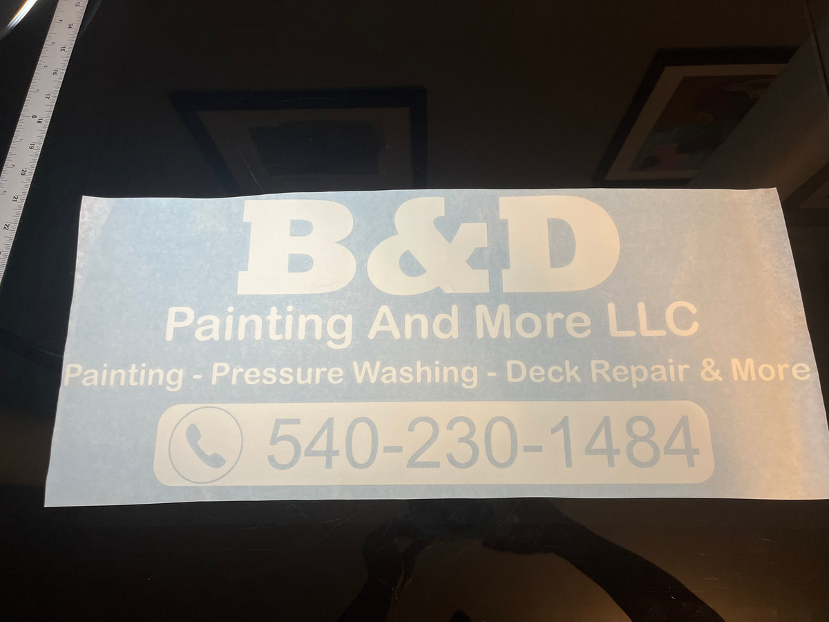 Custom Vinyl Lettering And Logo Decals For Windows, Doors And Vehicles