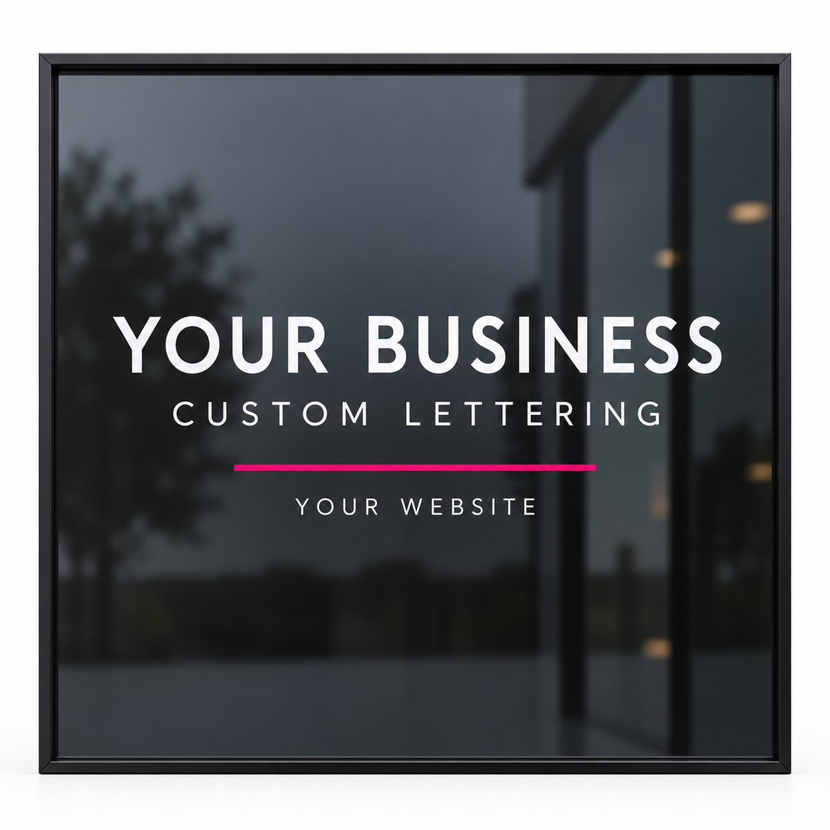 Custom Vinyl Lettering And Logo Decals For Windows, Doors And Vehicles